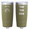 Lotus Flower Olive Polar Camel Tumbler - 20oz - Double Sided - Approval