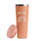 Lotus Flower Peach RTIC Everyday Tumbler - 28 oz. - Lid Off