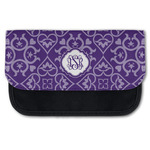 Lotus Flower Canvas Pencil Case w/ Monogram