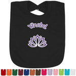 Lotus Flower Cotton Baby Bib (Personalized)