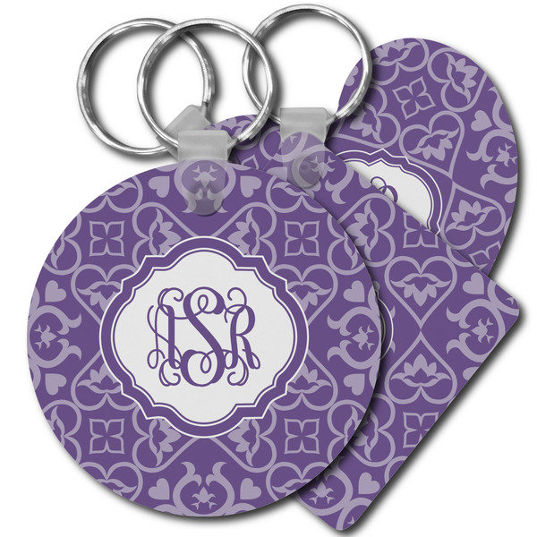 Custom Lotus Flower Plastic Keychain (Personalized)