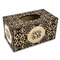 Lotus Flower Rectangle Tissue Box Covers - Wood - Front