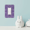 Lotus Flower Rocker Light Switch Covers - Single - IN CONTEXT