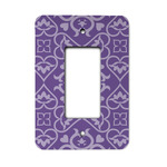 Lotus Flower Rocker Style Light Switch Cover - Single Switch