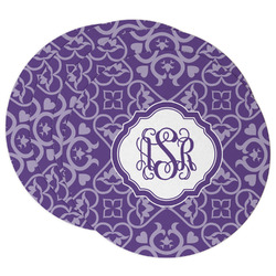 Lotus Flower Round Paper Coasters w/ Monograms