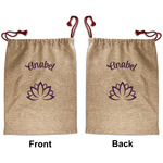 Lotus Flower Santa Sack - Front & Back (Personalized)