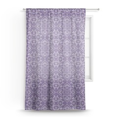Lotus Flower Sheer Curtain - 50"x84"