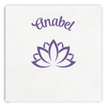 Lotus Flower Paper Dinner Napkins (Personalized)