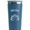 Lotus Flower Steel Blue RTIC Everyday Tumbler - 28 oz. - Close Up