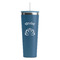 Lotus Flower Steel Blue RTIC Everyday Tumbler - 28 oz. - Front