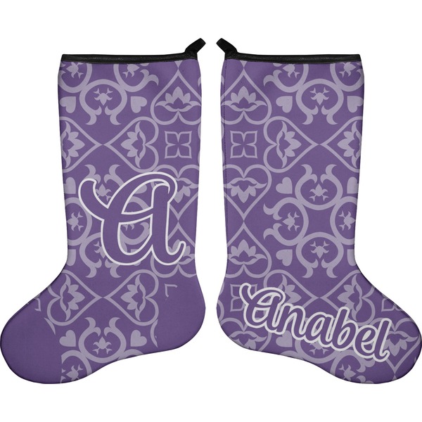 Custom Lotus Flower Holiday Stocking - Double-Sided - Neoprene (Personalized)