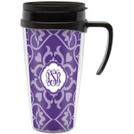 Lotus Flower Acrylic Travel Mug with Handle (Personalized)