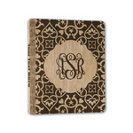 Lotus Flower Wood 3-Ring Binder - 1" Half-Letter Size (Personalized)