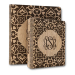 Lotus Flower Wood 3-Ring Binder (Personalized)