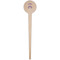 Lotus Flower Wooden 4" Food Pick - Round - Single Pick