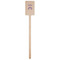 Lotus Flower Wooden 6.25" Stir Stick - Rectangular - Single Stick