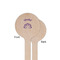 Lotus Flower Wooden 6" Stir Stick - Round - Single Sided - Front & Back