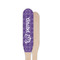 Lotus Flower Wooden Food Pick - Paddle - Single Sided - Front & Back