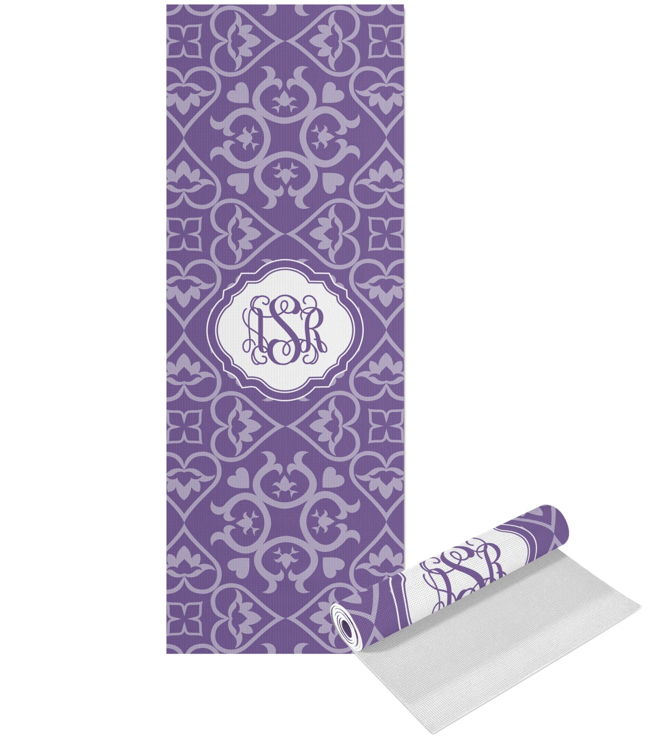 Lotus Flower Yoga Mat Printed Front (Personalized