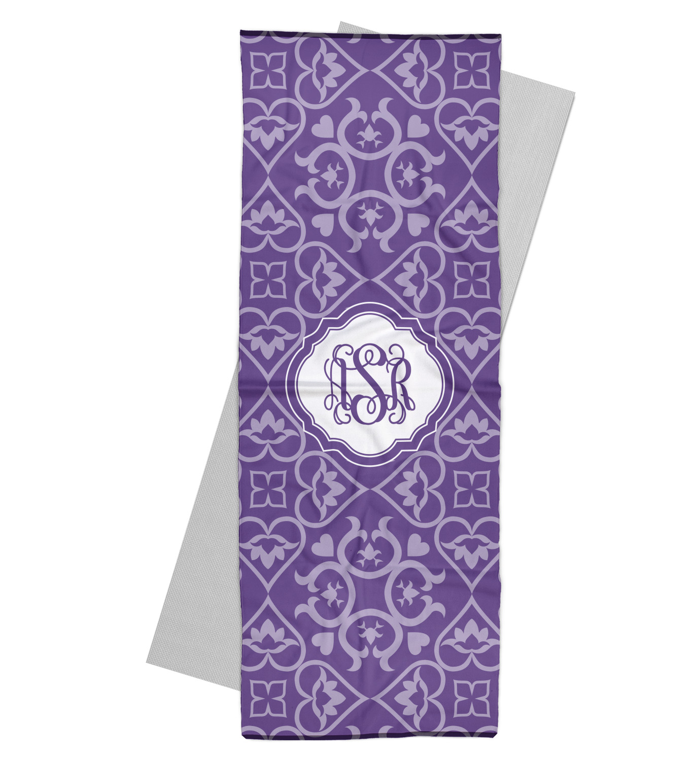 Lotus Flower Yoga Mat Towel (Personalized) YouCustomizeIt