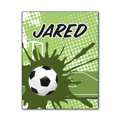 Soccer Wood Print - 11x14 (Personalized)