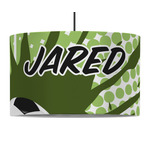 Soccer 12" Drum Pendant Lamp - Fabric (Personalized)