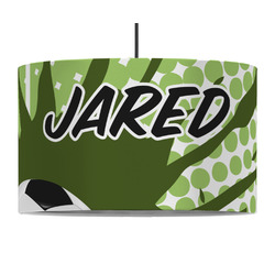 Soccer 12" Drum Pendant Lamp - Fabric (Personalized)