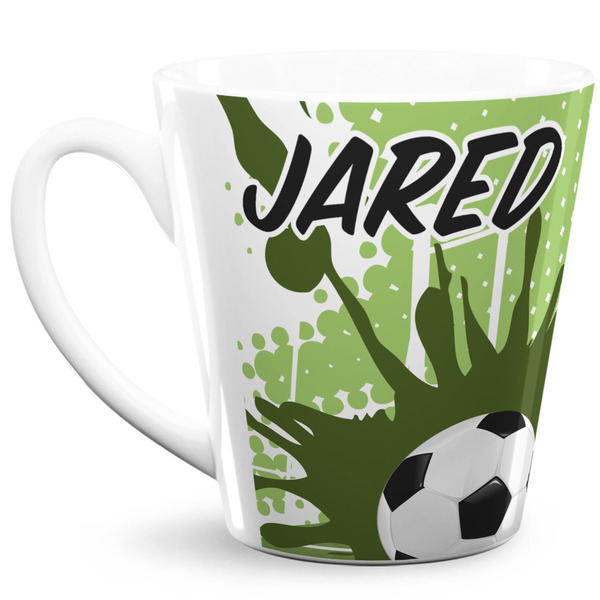 Custom Soccer 12 Oz Latte Mug (Personalized)