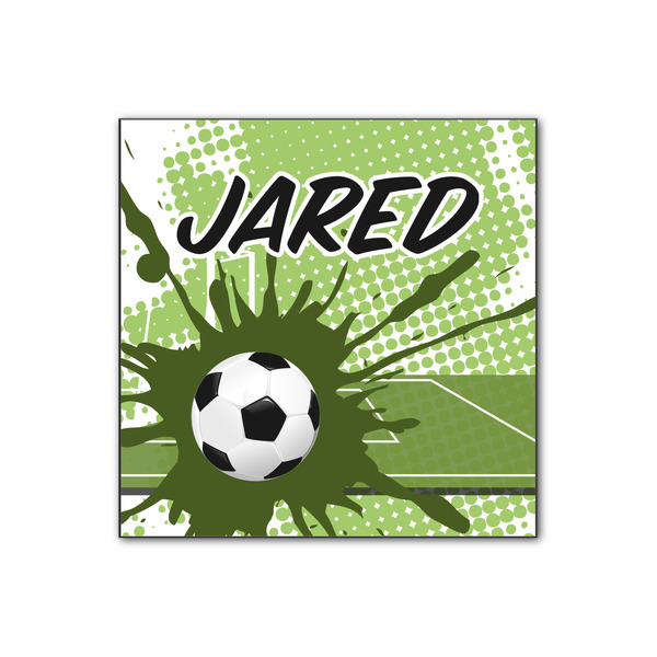 Custom Soccer Wood Print - 12x12 (Personalized)