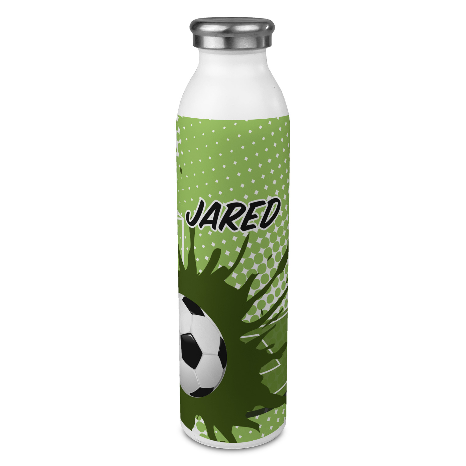 Custom Soccer 20oz Stainless Steel Water Bottle - Full Print (Personalized)