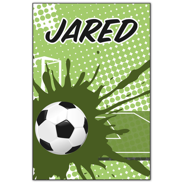 Custom Soccer Wood Print - 20x30 (Personalized)