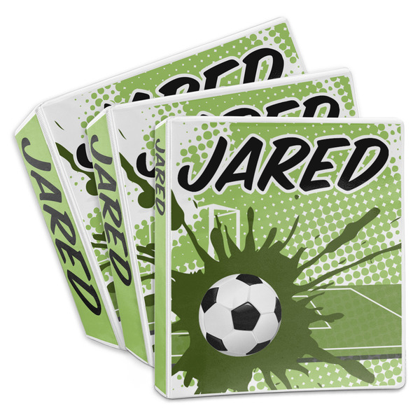 Custom Soccer 3-Ring Binder (Personalized)