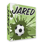 Soccer 3 Ring Binder - Full Wrap - 2" (Personalized)