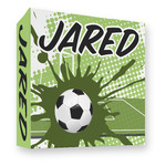 Soccer 3 Ring Binder - Full Wrap - 3" (Personalized)