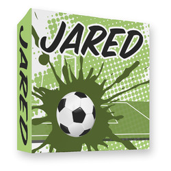 Soccer 3 Ring Binder - Full Wrap - 3" (Personalized)