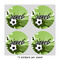 Soccer 4" Multipurpose Round Labels - Sheet