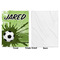 Soccer Baby Blanket (Single Sided - Printed Front, White Back)