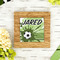 Soccer Bamboo Trivet with 6" Tile - LIFESTYLE