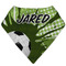 Soccer Bandana Folded Flat