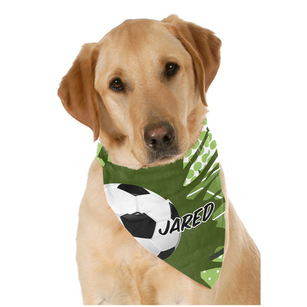 Custom Soccer Dog Bandana Scarf w/ Name or Text