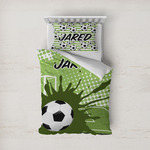 Soccer Duvet Cover Set - Twin (Personalized)