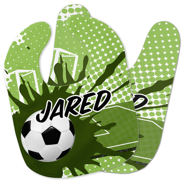 Custom Soccer Baby Bib w/ Name or Text