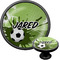 Soccer Black Custom Cabinet Knob (Front and Side)