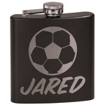 Soccer Black Flask Set (Personalized)