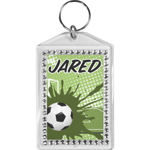 Custom Soccer Bling Keychain (Personalized)