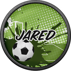 Soccer Cabinet Knob (Black) (Personalized)