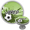 Soccer Cabinet Knob - Nickel - Multi Angle