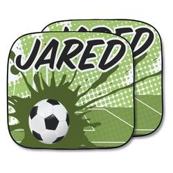 Soccer Car Sun Shade - Two Piece (Personalized)