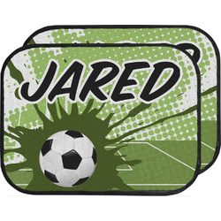 Soccer Car Floor Mats (Back Seat) (Personalized)