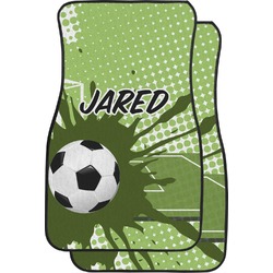 Soccer Car Floor Mats (Front Seat) (Personalized)